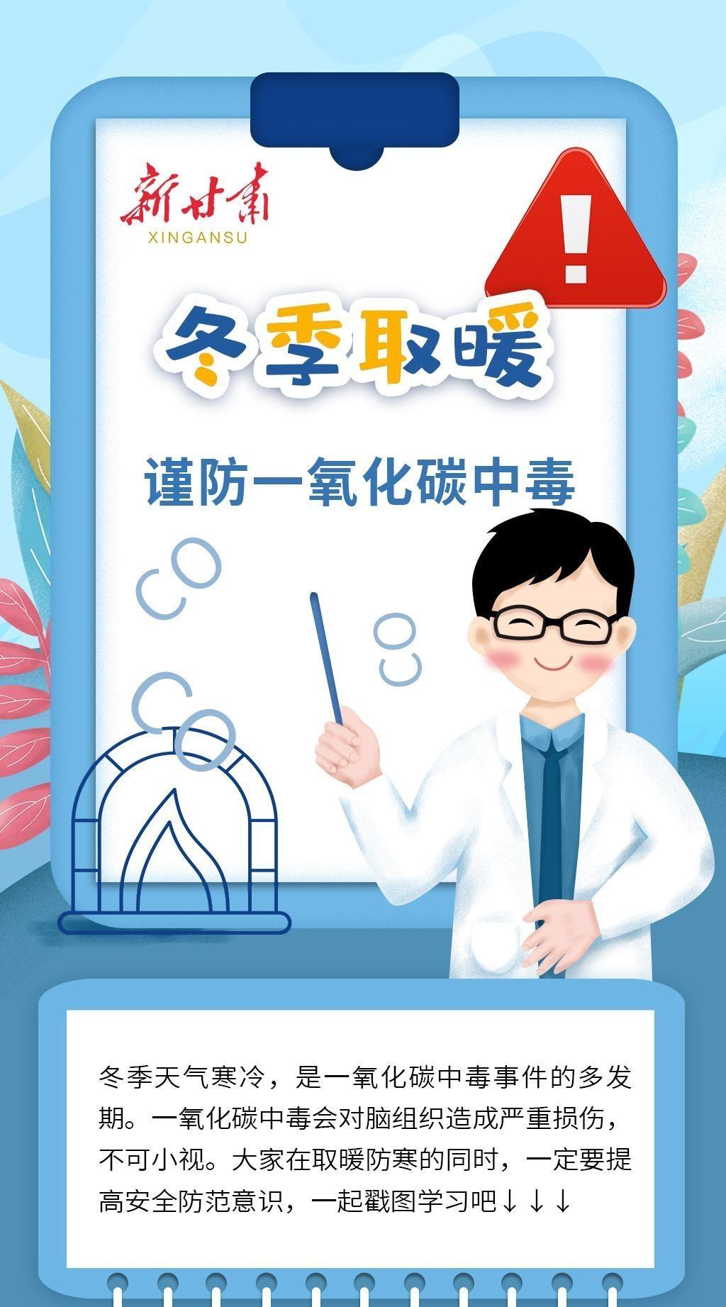 【長圖】謹防一氧化碳中毒，這些知識你要知道